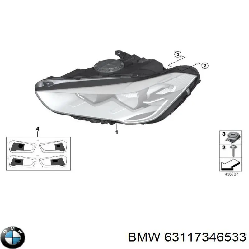 Luz esquerda BMW 63117346533 preço, a partir de 363,30 USD