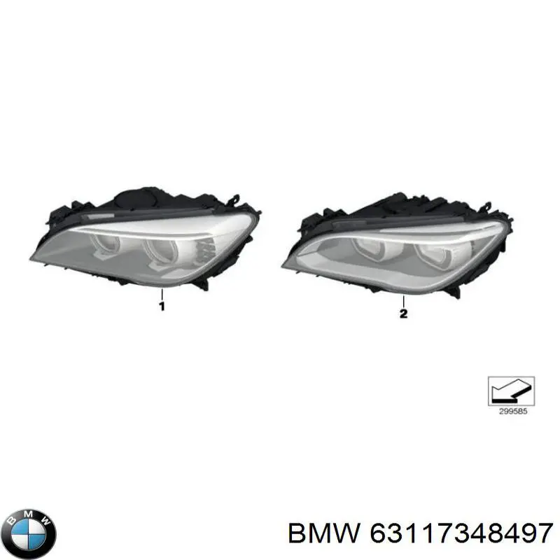 63117348497 BMW Luz esquerda