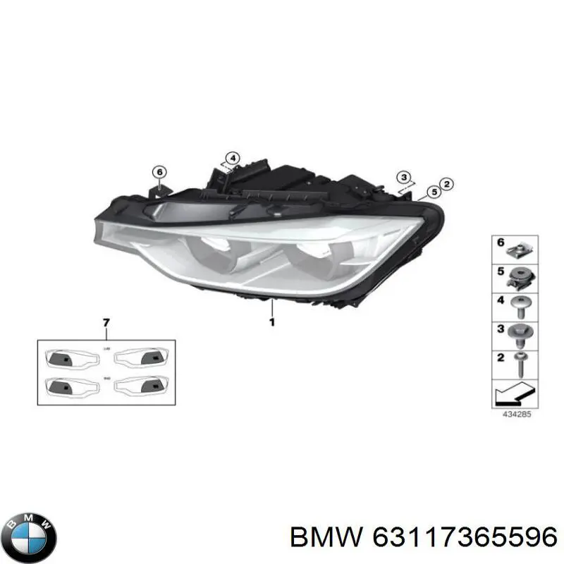 63117365596 BMW Luz direita