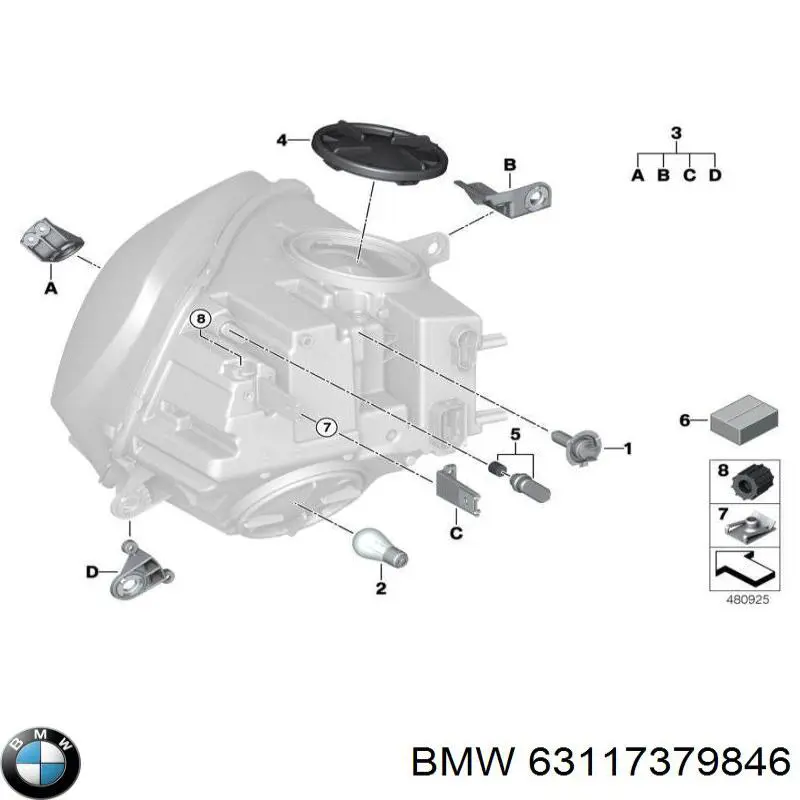 63117379846 BMW Tampão de panela de motor