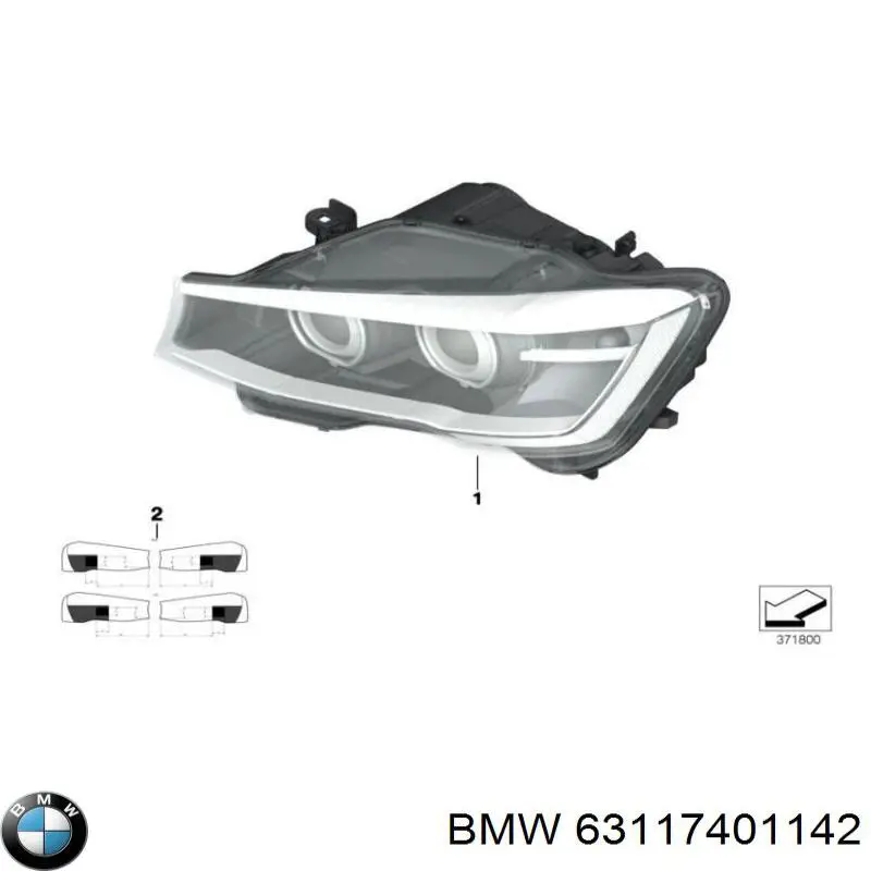 63117401142 BMW Luz direita