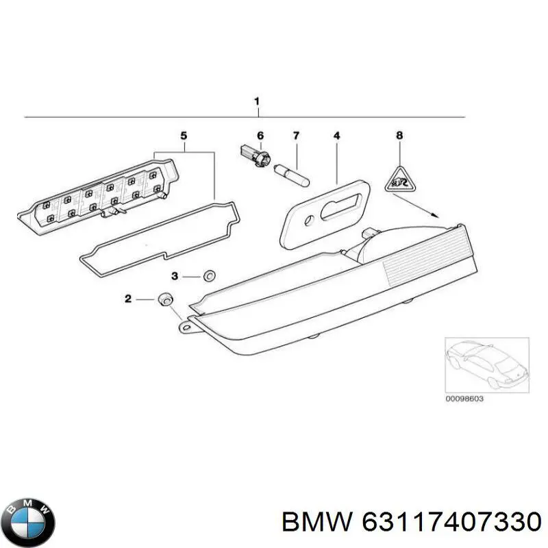 Pisca-pisca direito BMW 63117407330 preço, a partir de 34,54 USD