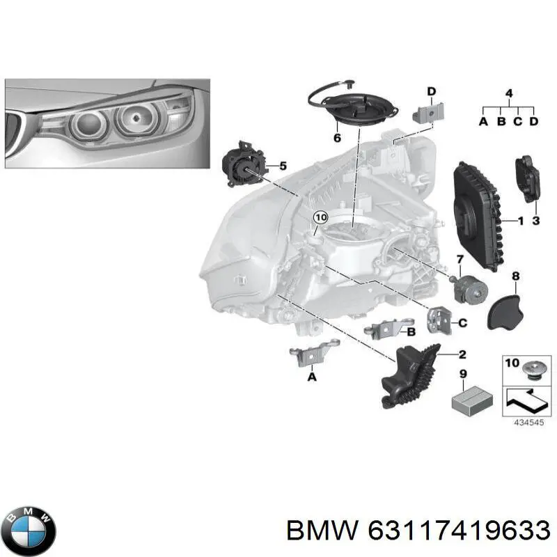 Compre 63117419633 BMW Luz esquerda