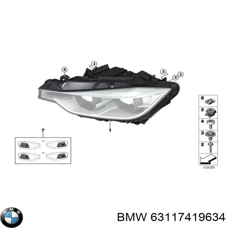63117419634 BMW Luz direita
