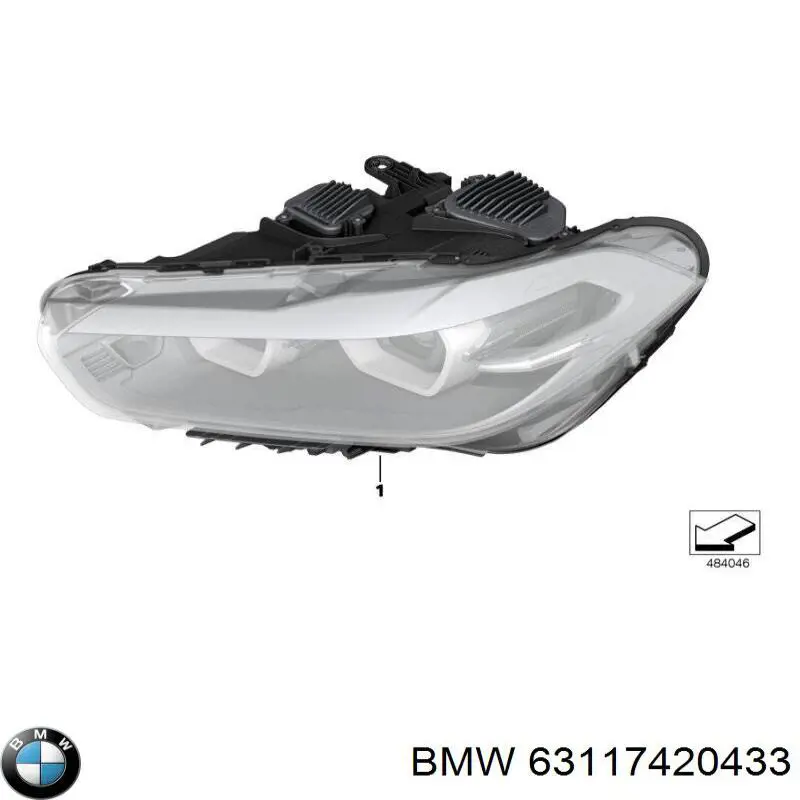Luz esquerda para BMW X2  F39