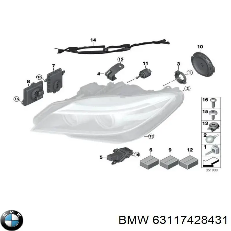  BMW 63117428431 preço, a partir de 58,70 USD