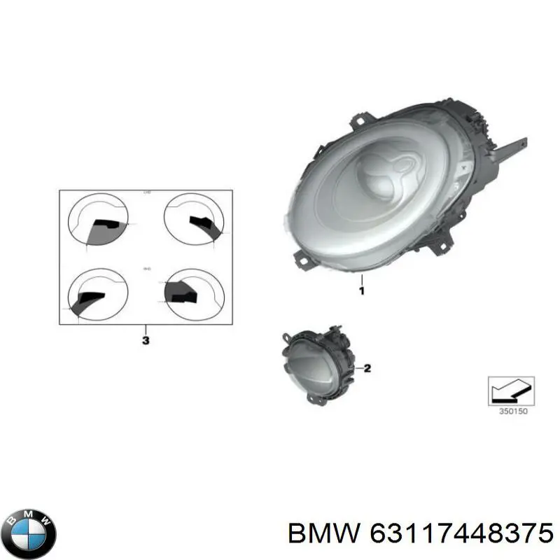 63117448375 BMW Luz esquerda