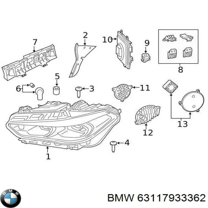  BMW 63117933362 preço, a partir de 233,01 USD