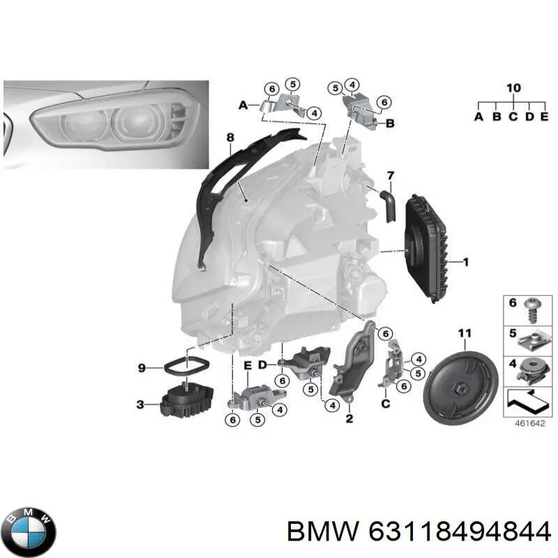 Módulo de direção (Centralina eletrônica) das luzes BMW 63118494844 preço, a partir de 157,17 USD