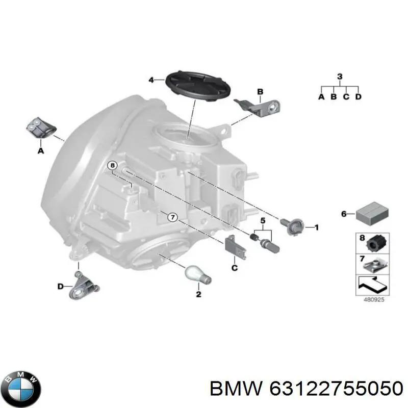  BMW 63122755050 preço, a partir de 9,06 USD