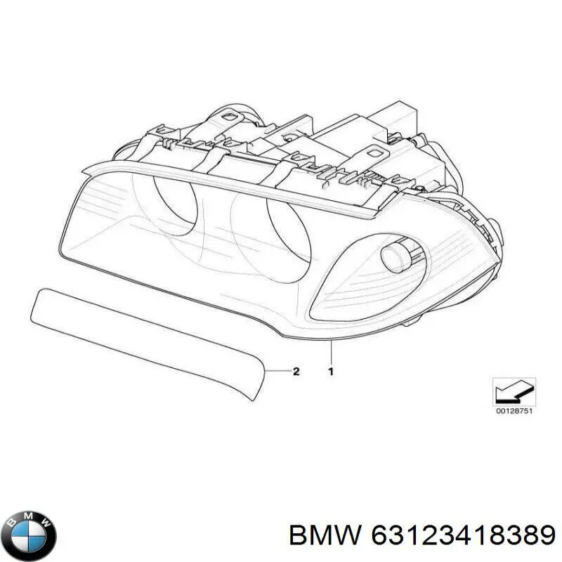 Luz esquerda BMW 63123418389 preço, a partir de 984,33 USD
