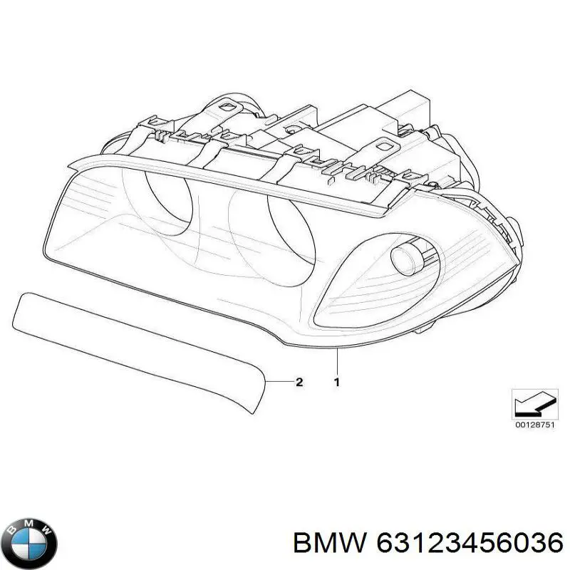Luz direita BMW 63123456036 preço, a partir de 459,17 USD