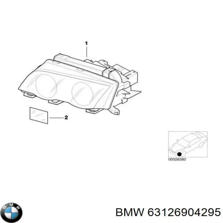 Luz esquerda BMW 63126904295 preço, a partir de 192,82 USD
