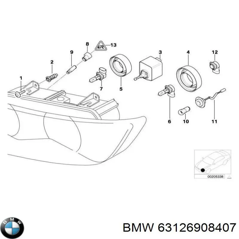  BMW 63126908407 preço, a partir de 18,34 EUR