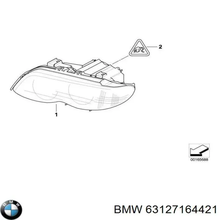 Luz esquerda BMW 63127164421 preço, a partir de 209,42 USD