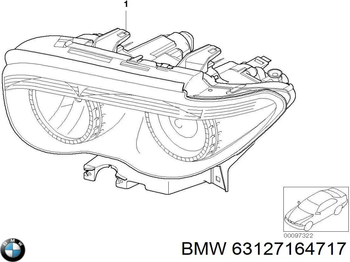63127164717 BMW Luz esquerda