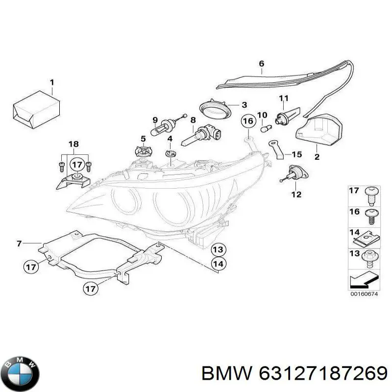 Compre 63127187269 BMW 