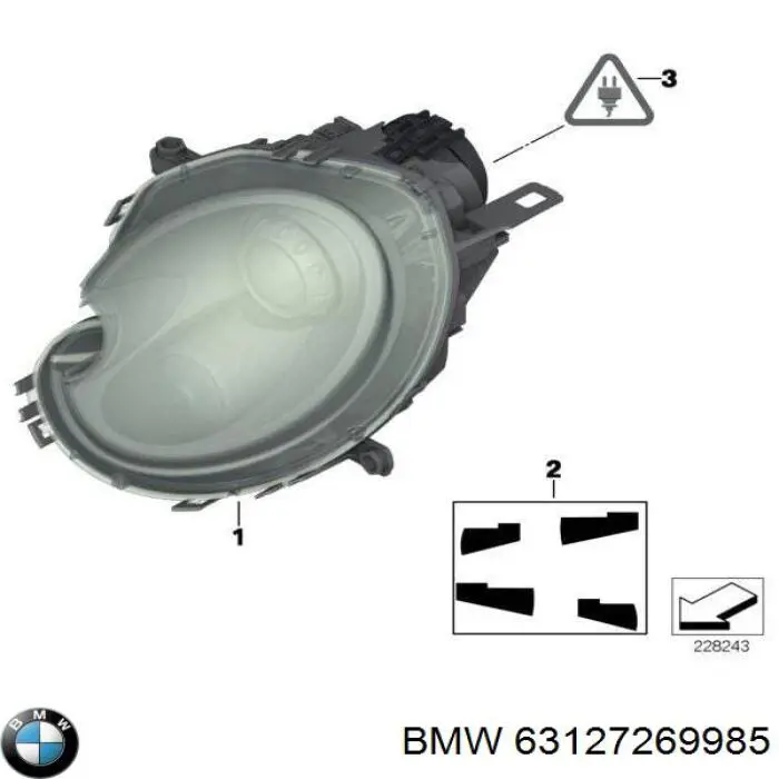 63127269985 BMW Luz esquerda
