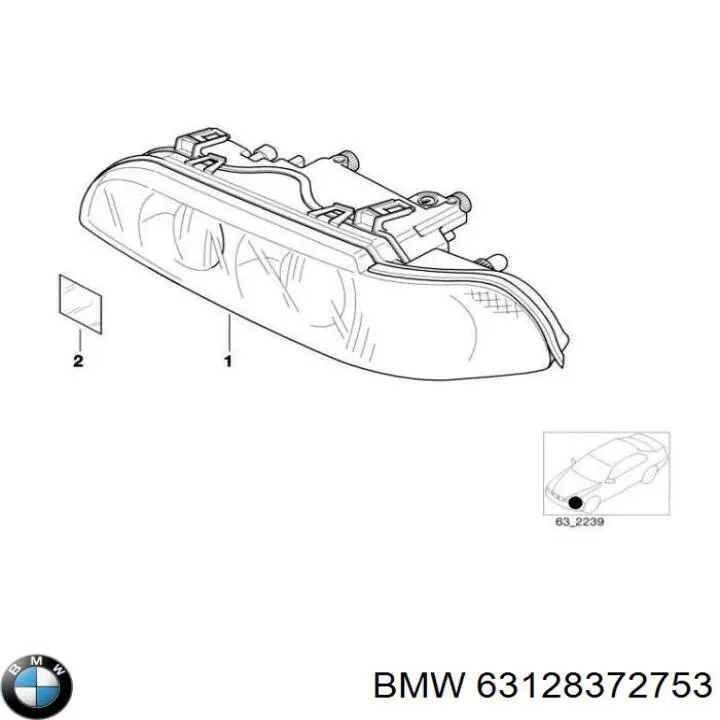 Luz esquerda BMW 63128372753 preço, a partir de 272,18 USD