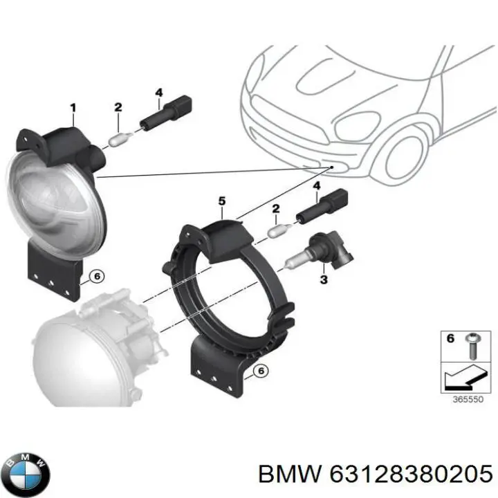 Compre 63128380205 BMW Base (casquilho) de lâmpada da luz