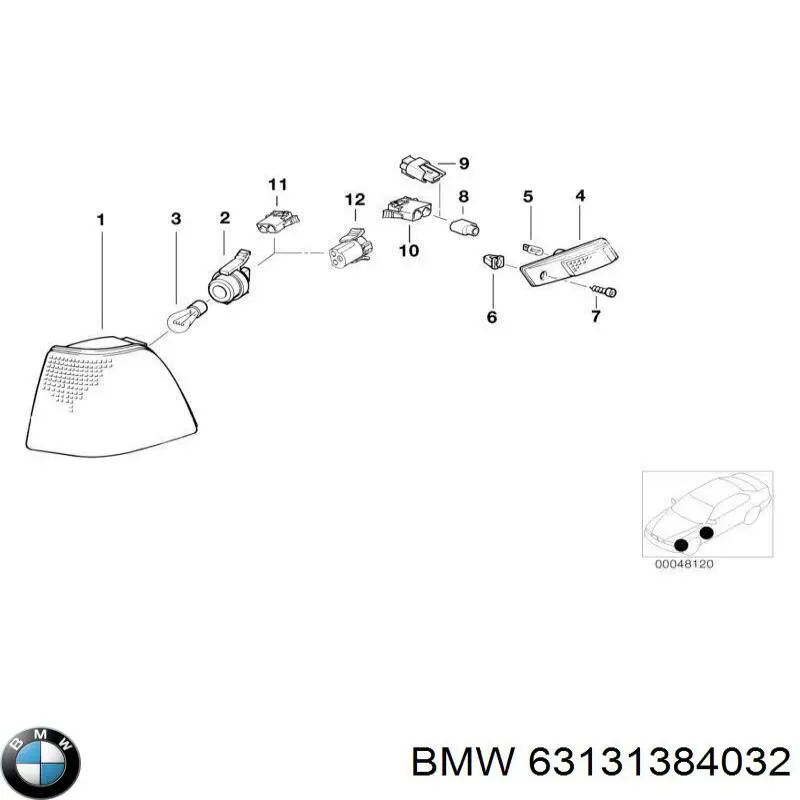 Pisca-pisca direito BMW 63131384032 preço, a partir de 17,25 USD