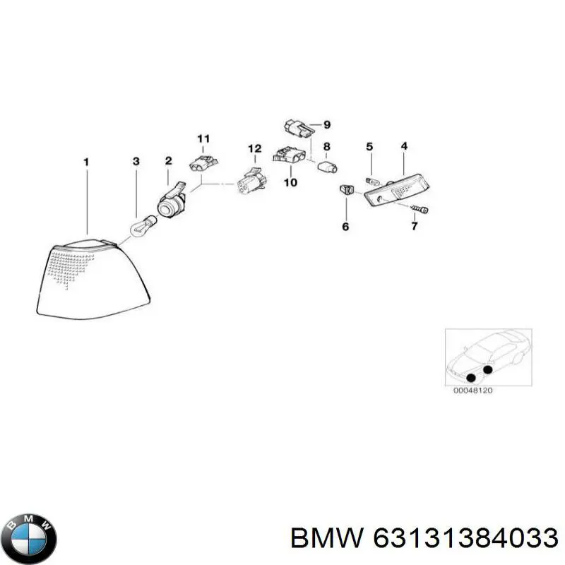Compre 63131384033 BMW Pisca-pisca esquerdo