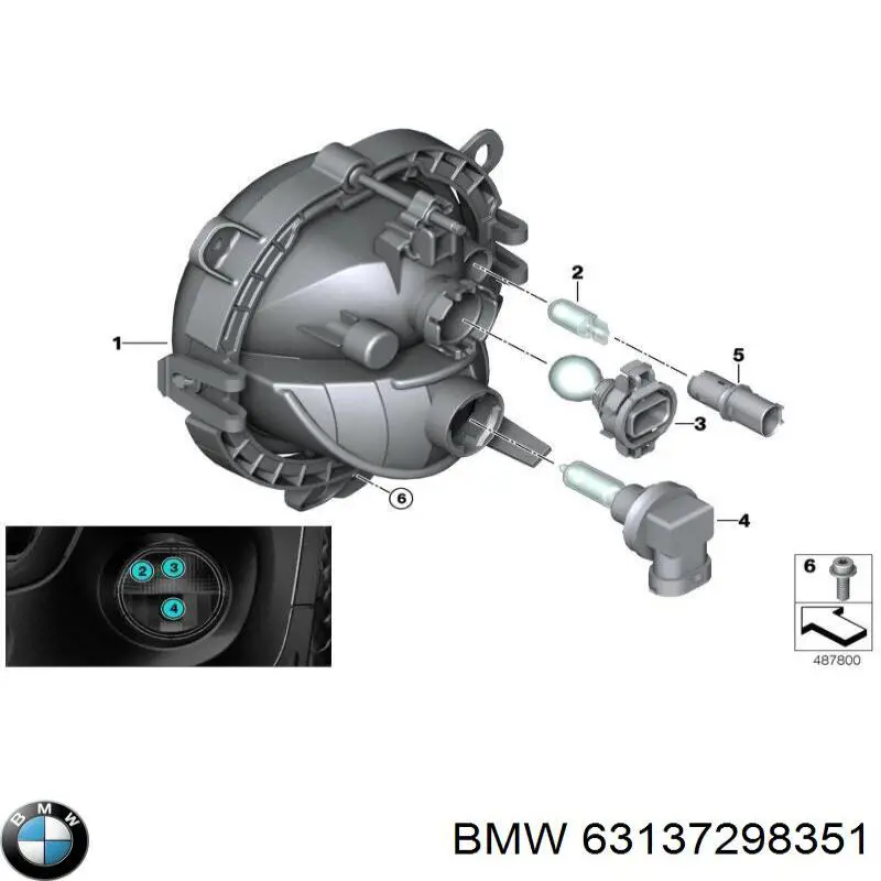 63137298351 BMW Luz intermitente no pára-lama esquerdo