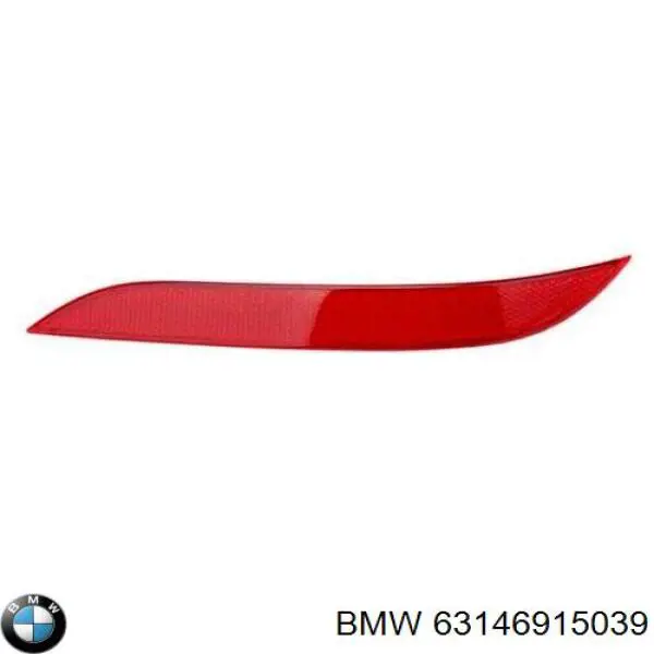 Compre 63146915039 BMW Retrorrefletor (refletor) do pára-choque traseiro esquerdo