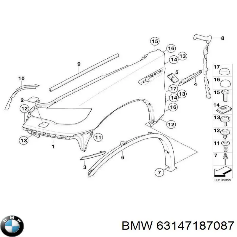 Retrorrefletor dianteiro esquerdo BMW 63147187087 preço, a partir de 27,79 USD