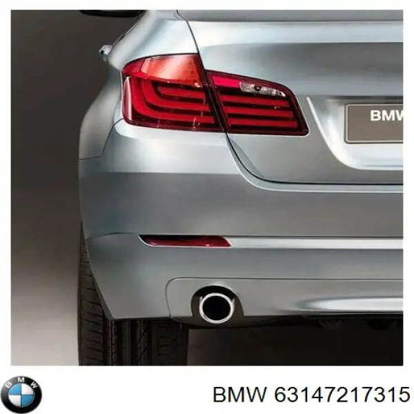 Compre 63147217315 BMW Retrorrefletor (refletor) do pára-choque traseiro esquerdo