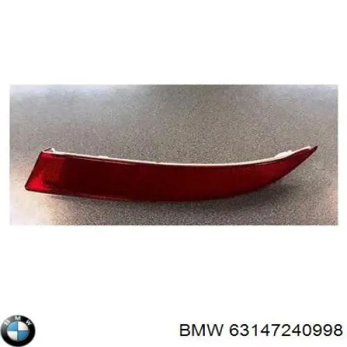 Retrorrefletor (refletor) do pára-choque traseiro direito BMW 7240998