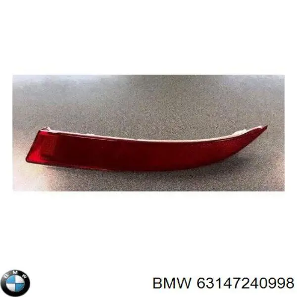 Retrorrefletor (refletor) do pára-choque traseiro direito 7240998 BMW