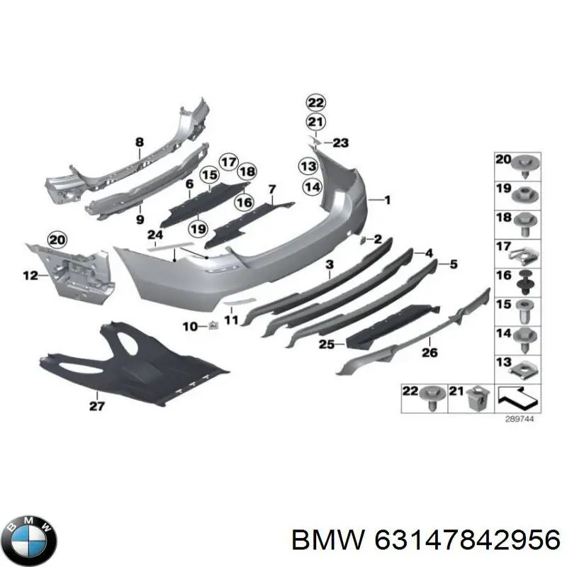Retrorrefletor (refletor) do pára-choque traseiro direito BMW 63147842956 preço, a partir de 42,49 USD