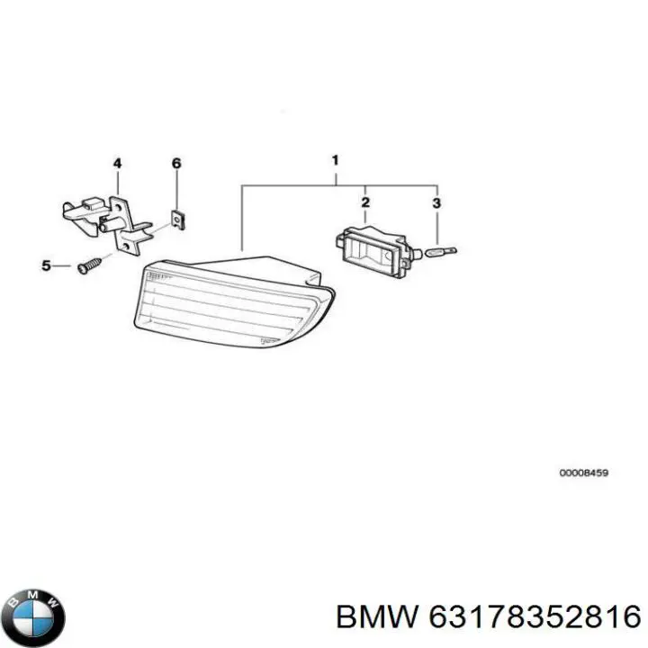 Consola de fixação das luzes de nevoeiro direitas BMW 63178352816 preço, a partir de 17,69 USD