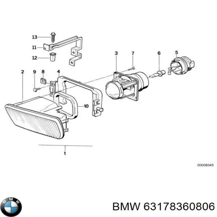  BMW 63178360806 preço, a partir de 53,54 USD
