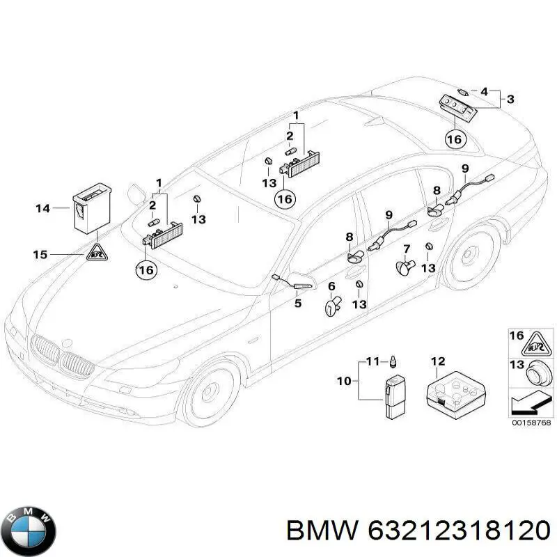  BMW 63212318120 preço, a partir de 55,83 USD