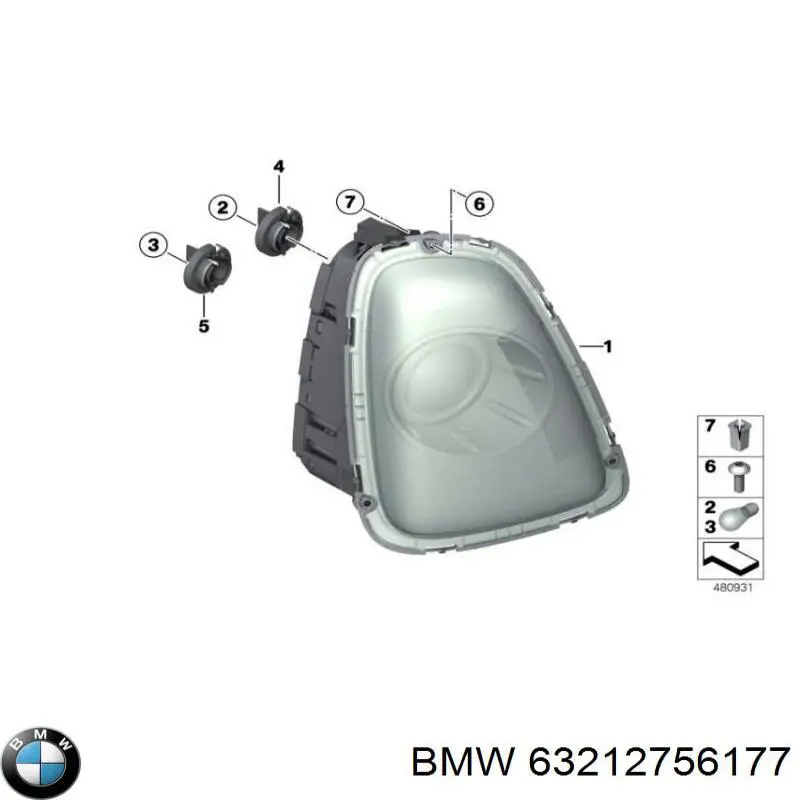 63212756177 BMW Pisca-pisca direito