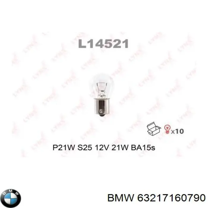 63217160790 BMW Lâmpada das luzes de nevoeiro