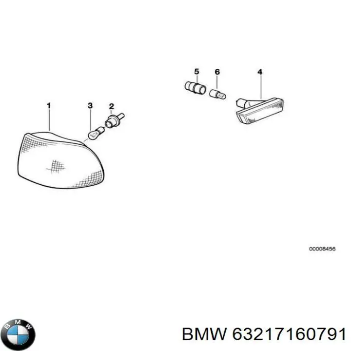 Compre 63217160791 BMW Lâmpada das luzes de posição dianteiras