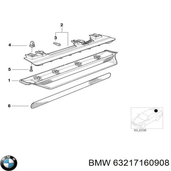 63217160908 BMW Lâmpada halógena, luzes máximas/médias