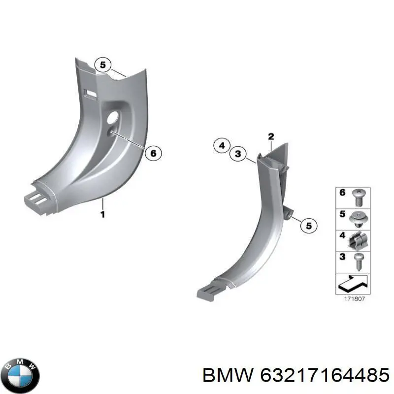 Lanterna traseira esquerda interna BMW 63217164485 preço, a partir de 62,99 USD