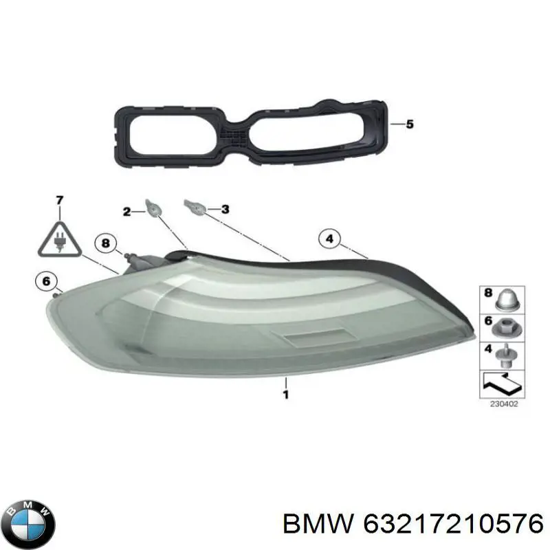 Lanterna traseira direita externa BMW 63217210576 preço, a partir de 492,24 USD