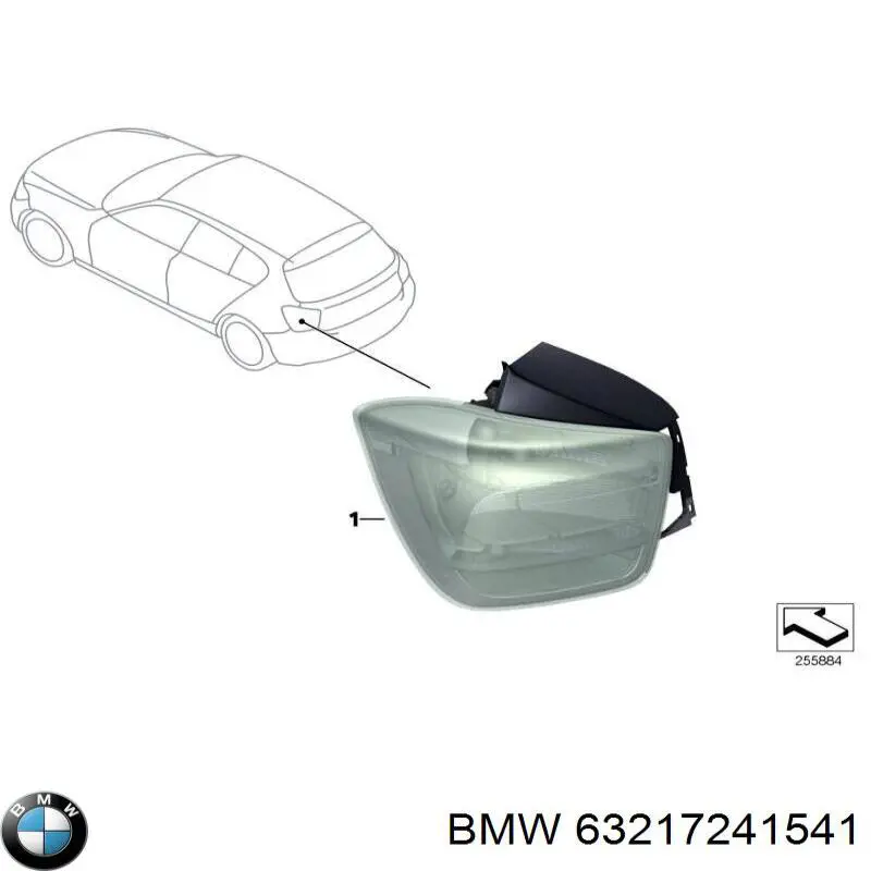 63217241541 BMW Lanterna traseira esquerda