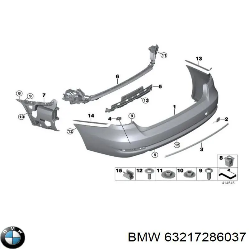 63217286037 BMW Lanterna traseira esquerda