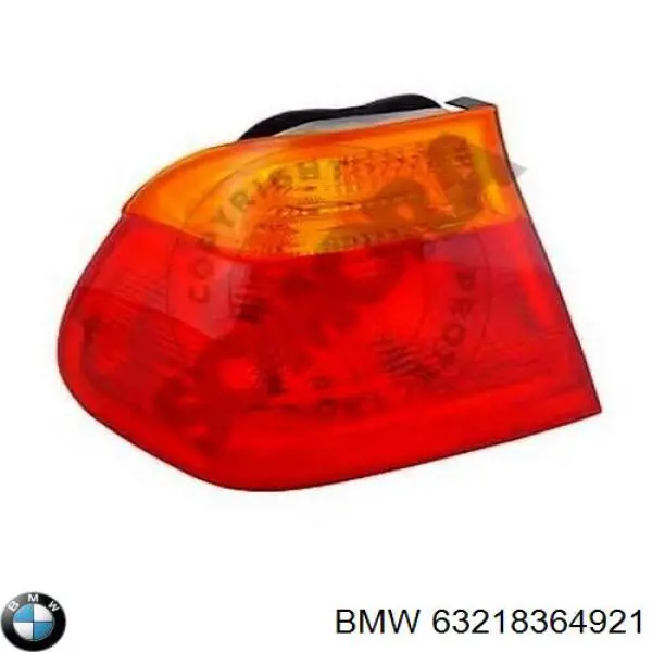 Compre 63218364921 BMW Lanterna traseira esquerda externa