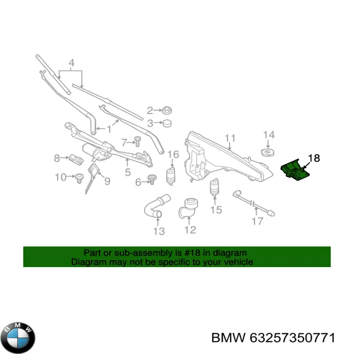 Injetor de fluido para lavador de vidro traseiro BMW 63257350771 preço, a partir de 49,74 USD