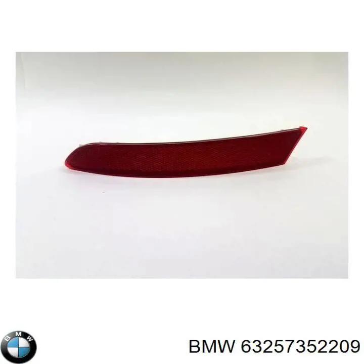 Compre 63257352209 BMW Retrorrefletor (refletor) do pára-choque traseiro esquerdo