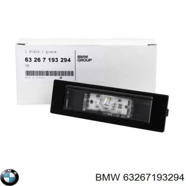 63267193294 BMW Lanterna da luz de fundo de matrícula traseira