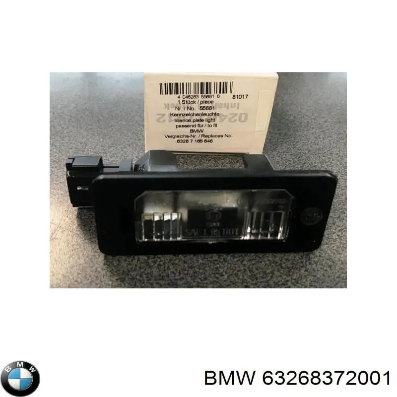 Lanterna da luz de fundo de matrícula traseira BMW 63268372001 preço, a partir de 21,23 USD