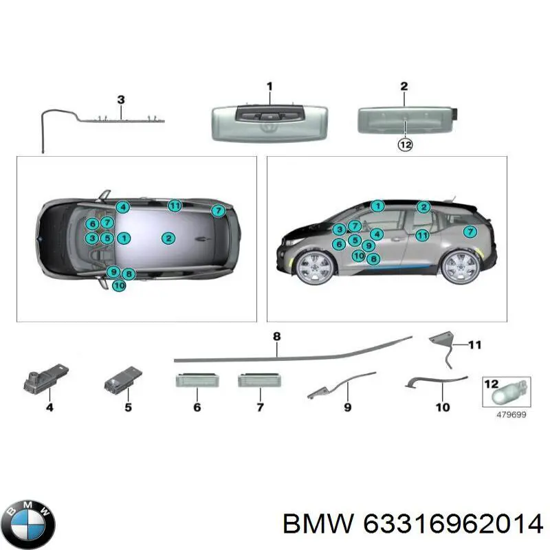 Lâmpada halógena, luzes máximas/médias BMW 63316962014 preço, a partir de 30,69 USD